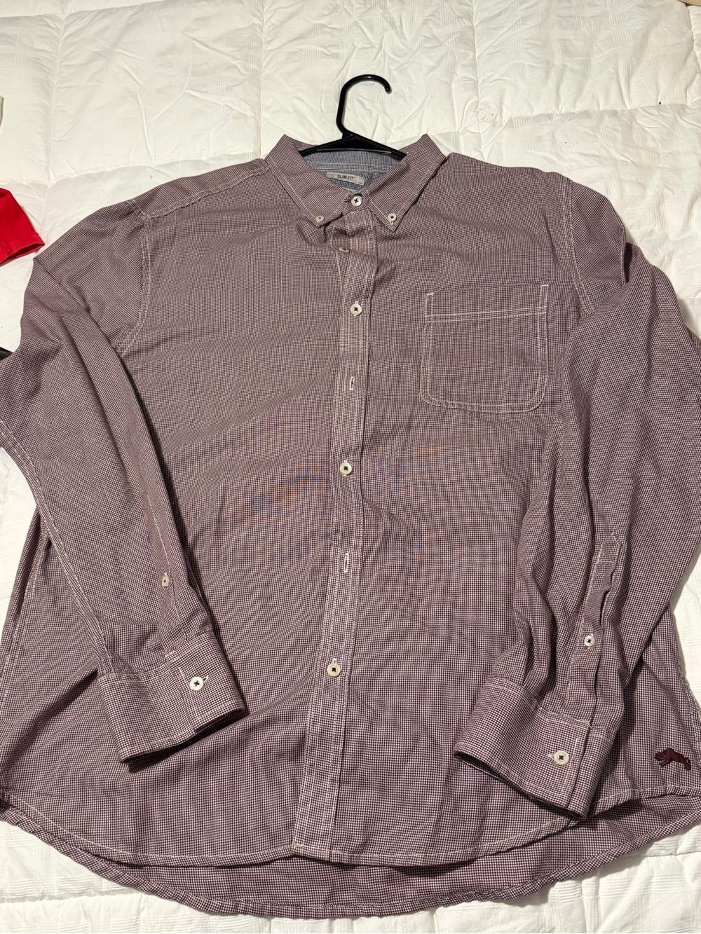 American Rag Men's Button-Down Shirt in Maroon